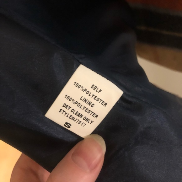 Orange, navy, camel cape jacket with pockets - Picture 4 of 4